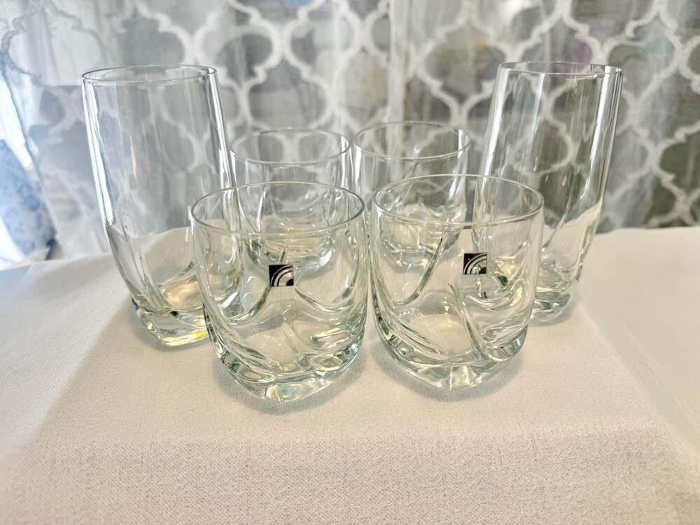 Luigi Bormioli Light & Music Collection Crystal Glasses - Set of 6
